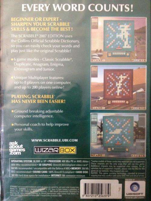 PC - Scrabble Interactive 2007 Edition (New Sealed)