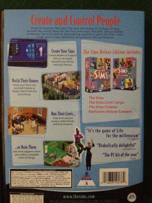 PC - The Sims Deluxe Edition  - Main Game +