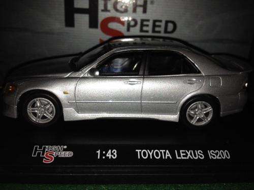 High Speed  - Toyota Lexus IS200  Silver 1:43 Scale (NOS - New old Stock)