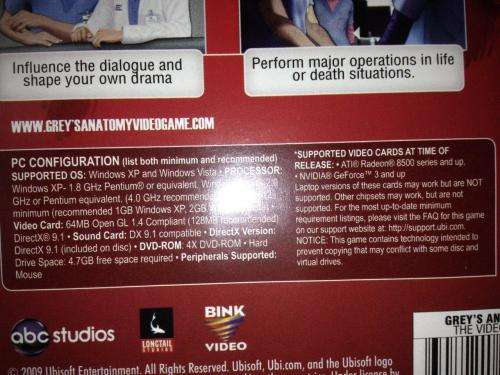 PC - Grey's Anatomy - The Video Game