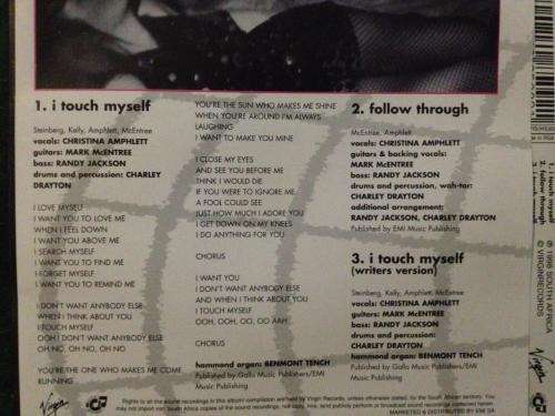 CD - Divinys - I Touch Myself (Single)