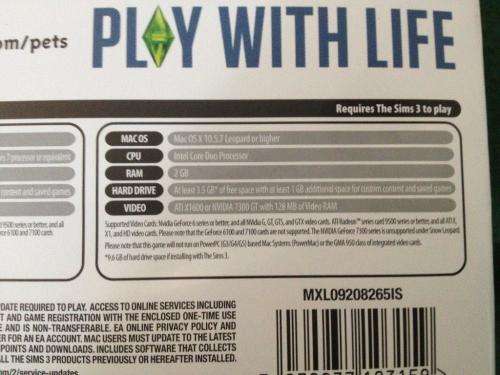 Pc -The Sims 3 - Pets Expansion Pack