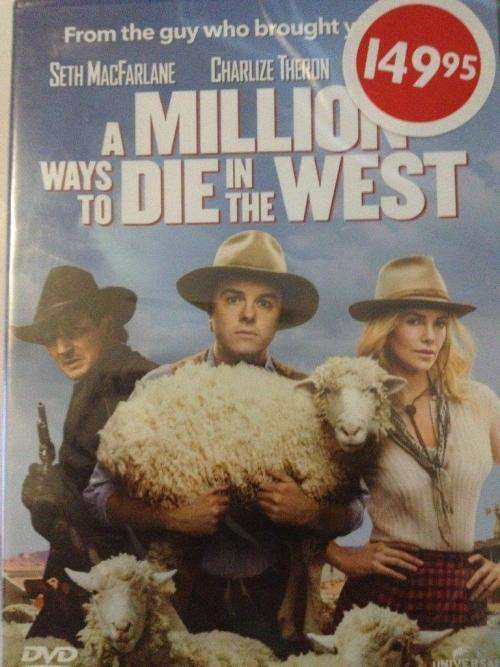 DVD - A Million Ways To Die In The West (New Sealed) Theron