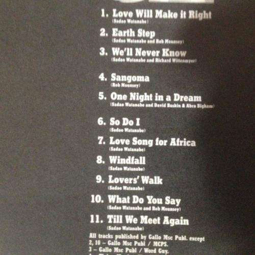 CD - Sadao Watanabe - Earth Step