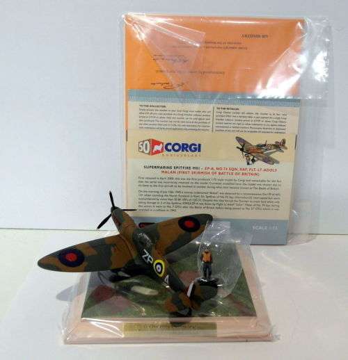 Corgi - Supermarine Spitfire Mk1 - Raf FLT LT Adolf "Sailor" Malan