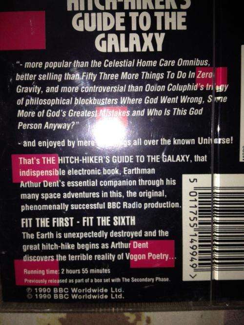 Cassette - The Hitch-Hikers Guide To The Galaxy (2 cassettes)
