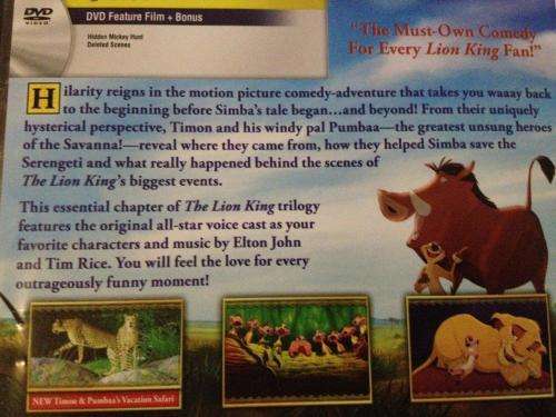 DVD - Disneys The Lion King 3