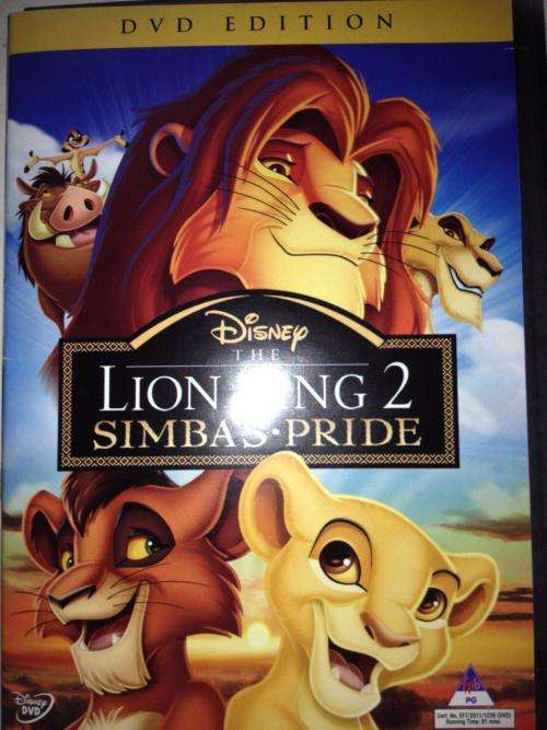 DVD - Disneys The Lion King 2 Simba's Pride