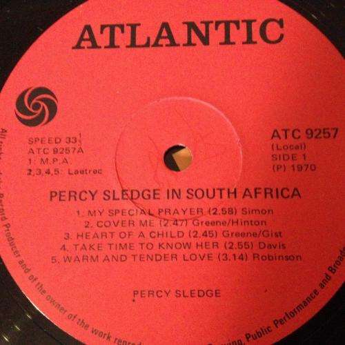 LP - Percy Sledge - In South Africa ATC 9257