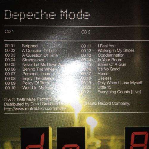 CD - Depeche Mode - The Singles dm 86 98(2CD)
