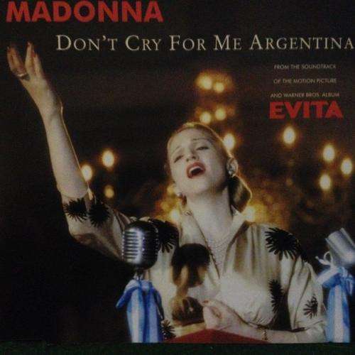 CD - Madonna - Don't Cry For Me Argentina - EVITA (single)