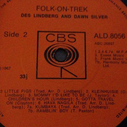LP - Des Lindberg Dawn Silver - Folk On Trek
