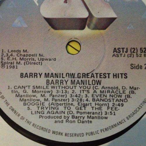LP - Barry Manilow - Greatest Hits (2LPS)