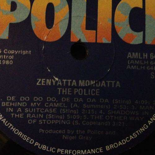 LP - The Police - Zenyatta Mondatta