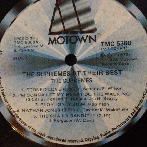 LP - The Supremes - At Their Best