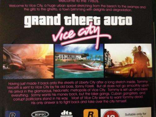 PS2 - Grand Theft Auto Vice City