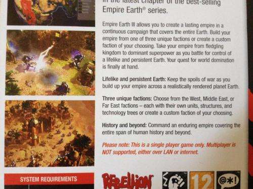 PC - Empire Earth III