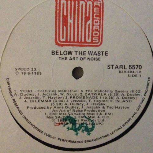 L.P. - Art of Noise - Below The Waste