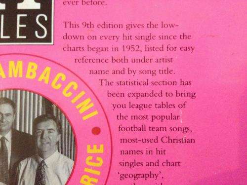 Book - Guinness British Hit Singles 9th Edition - Soft Cover 432 pages