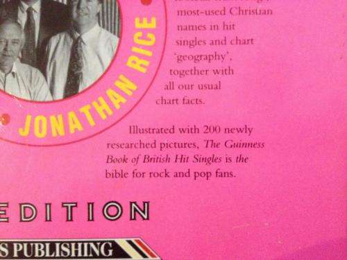 Book - Guinness British Hit Singles 9th Edition - Soft Cover 432 pages