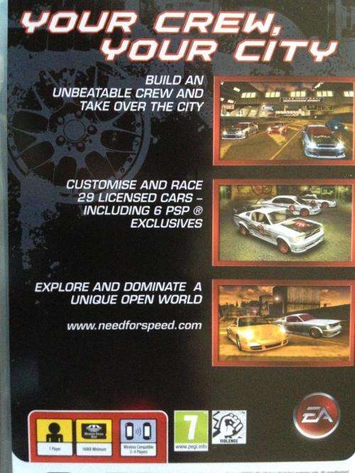 PSP - Need for Speed - Carbon - Own The City - PSP Essentials