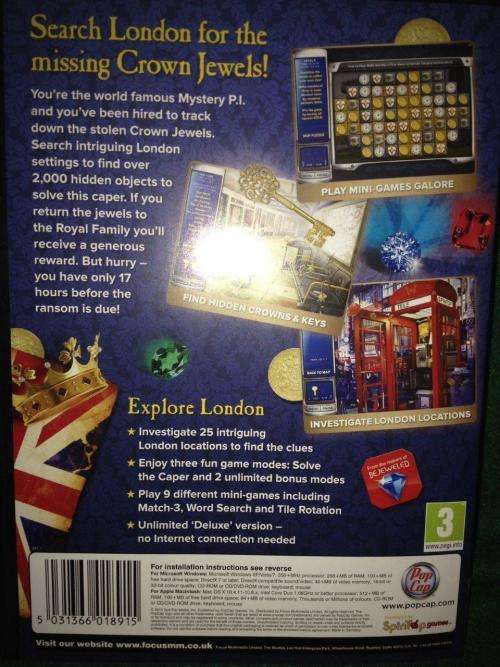 PC - Mystery P.I. - The London Caper - Hidden object Game -