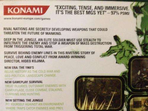PS2 - Metal Gear Solid 3: Snake Eater