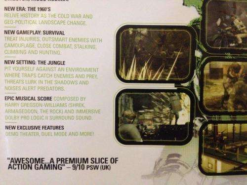 PS2 - Metal Gear Solid 3: Snake Eater