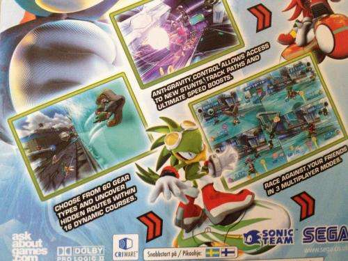 PS2 - Sonic Riders Zero Gravity