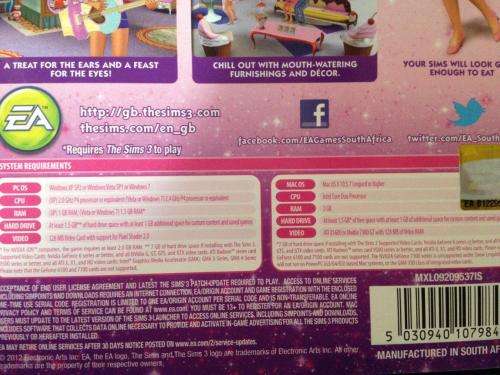 Pc - The Sims 3 - Katy Perry Sweet Treats