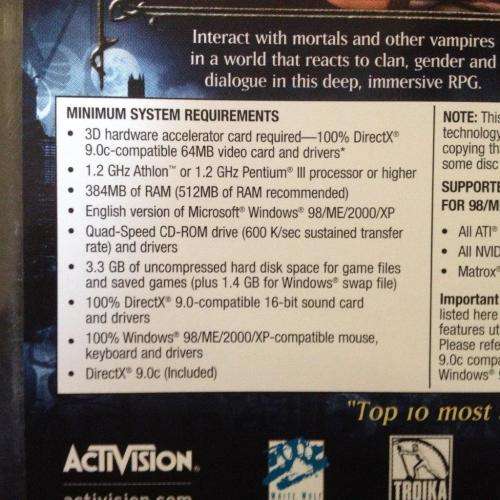 PC - Vampire The Masquerade Bloodlines