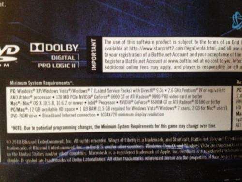 PC - StarCraft II Wings Of Liberty (Boxed)