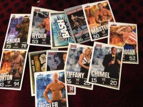Job Lot: Topps Slam Attax Evolution Topps trading Cards (14 cards)