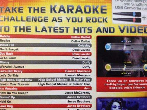 PS2 - Disney Sing It pop Hits