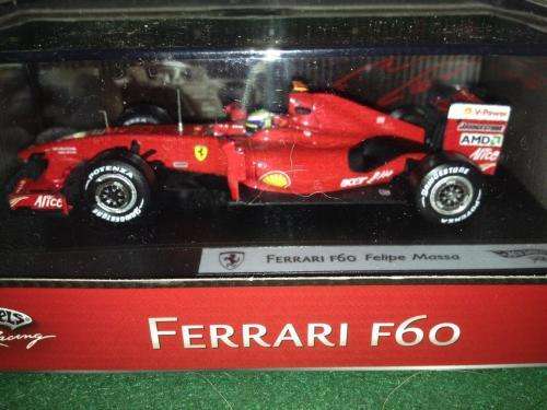 Hotwheels Racing - Pair of Ferrari`s F60 Felipe Massa & Kimi Raikkonen - 1:43 Scale