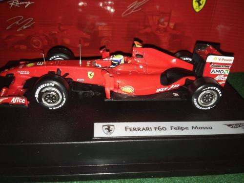 Hotwheels Racing - Pair of Ferrari`s F60 Felipe Massa & Kimi Raikkonen - 1:43 Scale