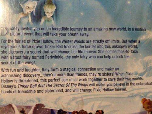 DVD - Tinkerbell and the Secret of the Wings