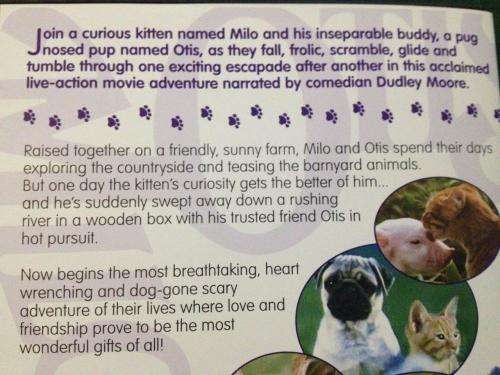 DVD - The Adventures of Milo and Otis