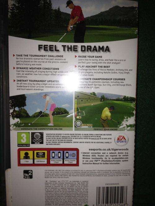 PSP - Tiger Woods PGA tour 10 - PSP Essentials