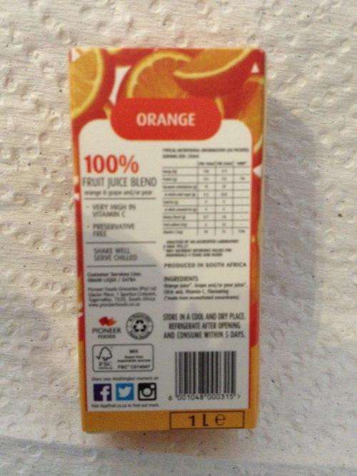 Checkers LITTLE SHOP 1 Liqui Fruit Orange