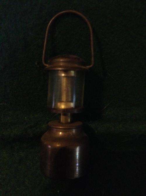 Brass Printers Tray Oil Lamp +-7.5cm