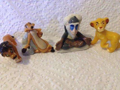 4 x Small Lion King Figures +-4cm