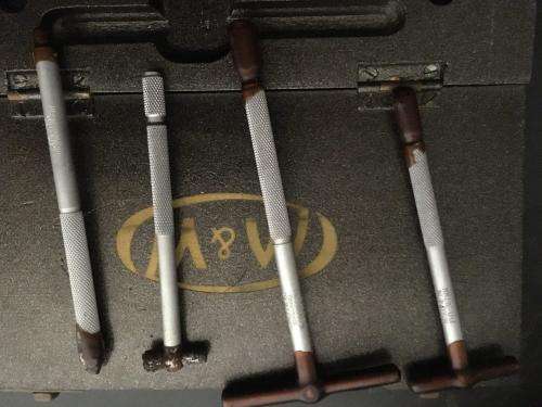 Vintage Moore & Wright Tubular Inside Micrometer Set