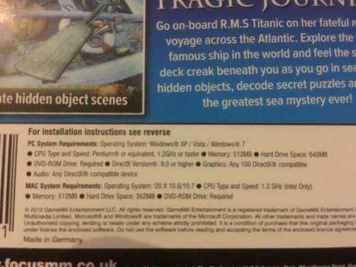 PC - Hidden Mysteries - Return to Titanic - Hidden Object Game -