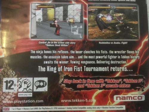 PS2 - Tekken 5 Platinum