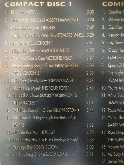 CD - The No 1 70's Collection 1970 -1974 (2cd)