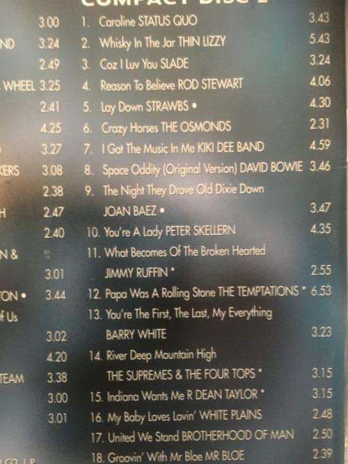 CD - The No 1 70's Collection 1970 -1974 (2cd)