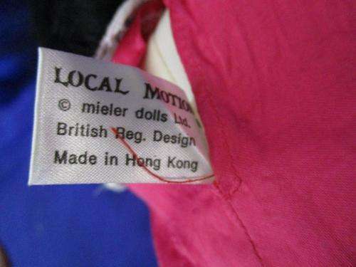 Vintage Soft Bodied Rubber Face Arms Feet Doll - Local Motion - Made in Hong Kong +-23cm