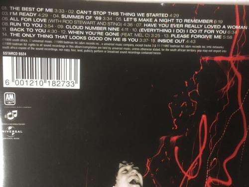 CD - Bryan Adams - The Best of Me