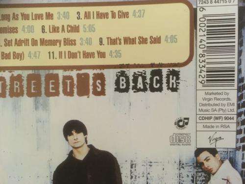 CD - Backstreet Boys - Backstreets Back